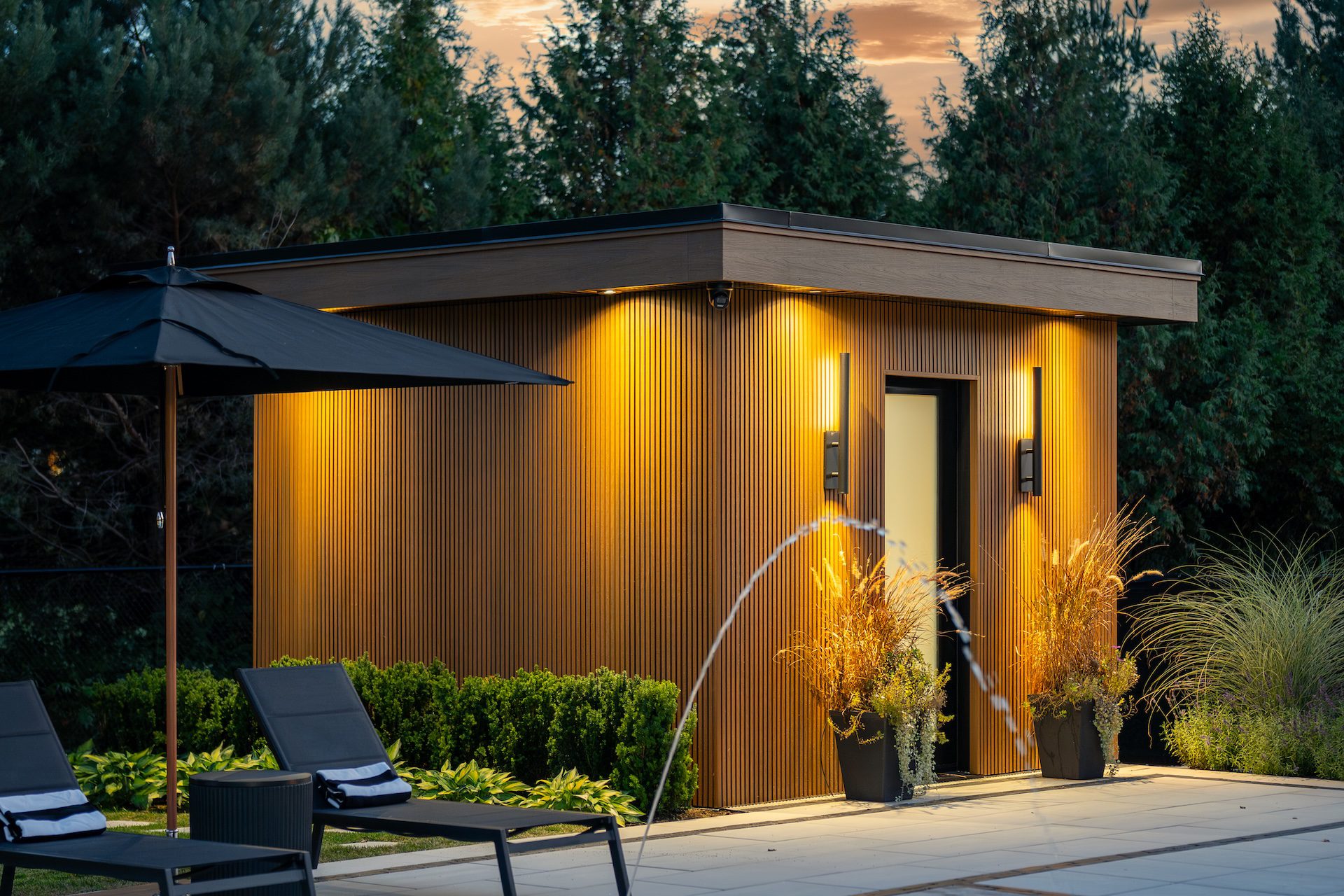 outdoor lighting for cabana